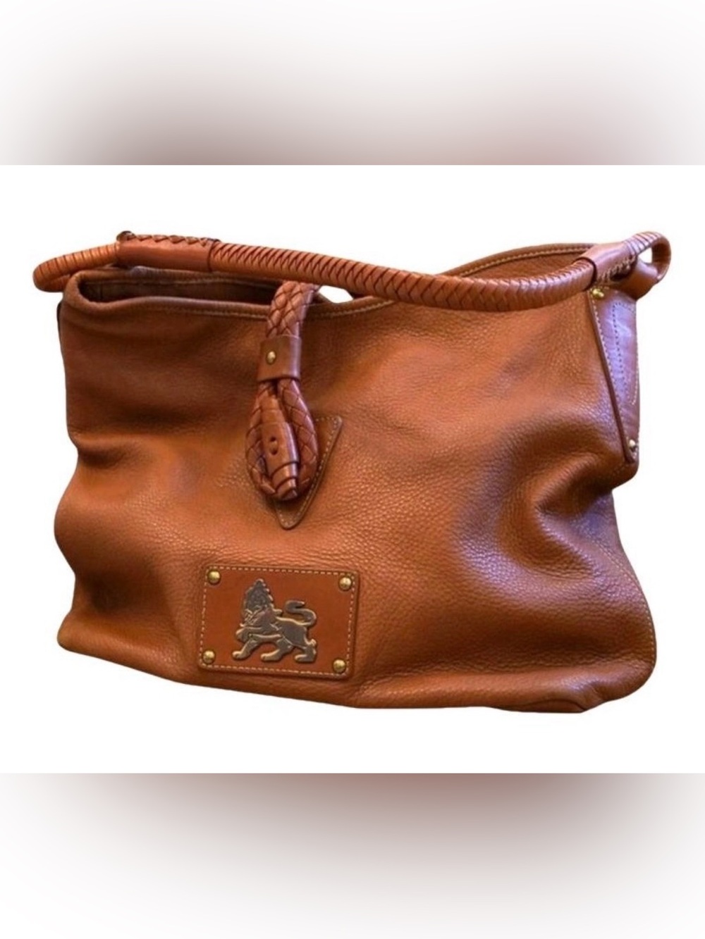 RARE MCM Princess Lion Leather Cognac Brown Shoulder Bag! Collector’s Bag!💼